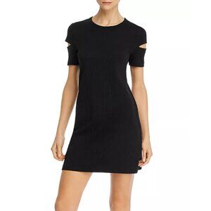 Helmut Lang Ribbed Cutout Mini Dress S